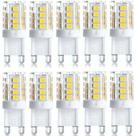 Lot De 10 Projecteurs LED G9 5W, XU, Blanc Chaud/Blanc Froid, Économique, Remplacement Halogène, AC 230V Non Dimmable - KZQ
