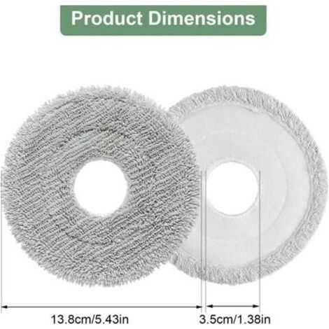 10 Pièces Serpillière Accessoires pour Dreame L10s Ultra Gen 3/Gen 2/L10s Pro Ultra Heat/X40/X50 Ultra Complete/L10s/L40/X30, pour ECOVACS T50 Pro Omni Gen2/T50 Omni,pour Roborock QV 35A/Qrevo S5V