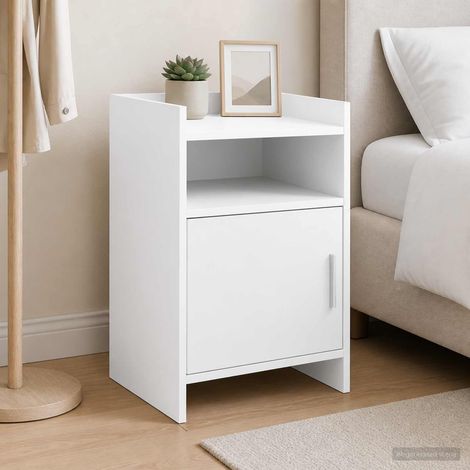 vidaXL Comodini Bianco 40 x 36 x 60 cm Legno ingegnerizzato (1/5)