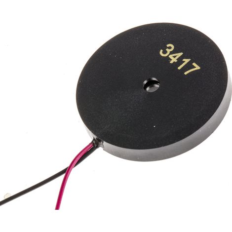 Buzzer piézo RS PRO 108dB Continu, 1V c.a. max, Montage panneau ( Prix pour 1 ) (1/3)