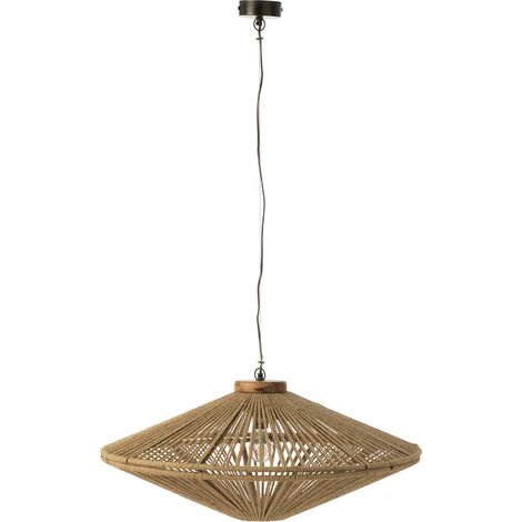 Lampe Suspension en Jute "Dollie" 77cm Naturel (1/3)