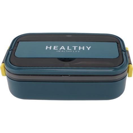Bento-Box aus Edelstahl 316, 700 ml, auslaufsicher, mikrowellengeeignet, für Büro und Schule, türkis (1/5)