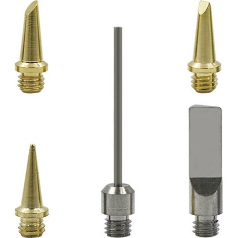 5pcs pointes de fer à souder à gaz pointe à souder astuce Kit de fer à souder à gaz coupe-mousse électrique Pointes à souder Accessoires de soudage (1/5)