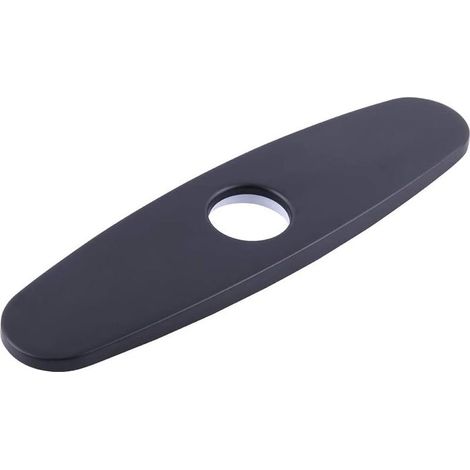 Plaque de recouvrement pour robinet mitigeur monotrou d'évier de cuisine, 25,4 cm (10 pouces), acier inoxydable 304 (1/3)