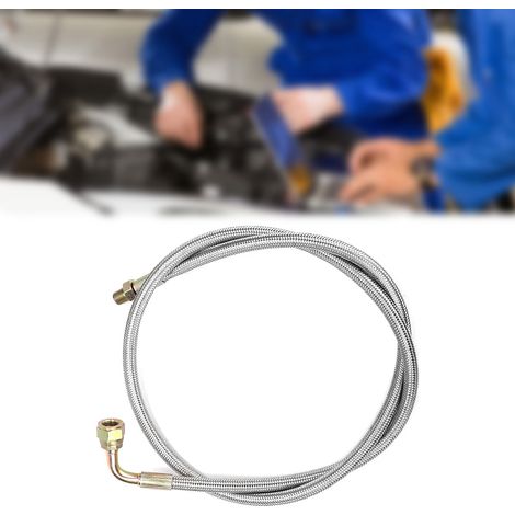Durite d'alimentation d'huile de turbocompresseur en acier tressé de 36 pouces, filetage 1/8 NPT, compatible avec T3, T3/T4, T4 et T70 (1/5)