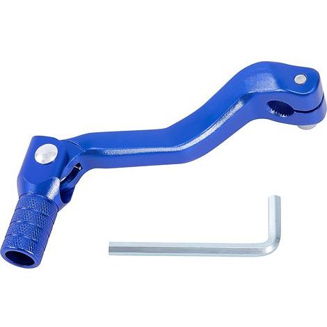 Palanca de cambios de moto plegable de aluminio para motocross, ATV, pit bike y motocicletas de 4 tiempos (50cc, 70cc, 90cc), 119x52mm, azul (1/5)
