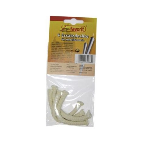 Lot de 4 mèches pour torche flambeau métalique