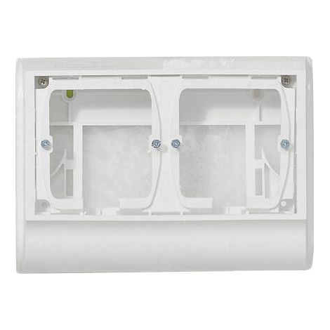Support Mosaic 4 modules pour pose sur plinthe DLP 20mm blanc (031693) (1/3)