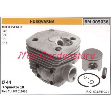 Cilindro pistone segmenti HUSQVARNA motore motosega 346 350 351 353 009036