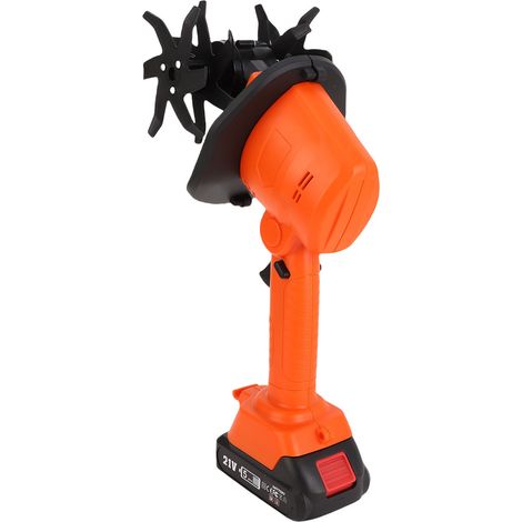 Motobineuse sans fil 235 tr/min 4 rangées de dents batterie 1,5 Ah largeur de travail 10 cm cultivateur manuel pour jardin prise UE (1/5)