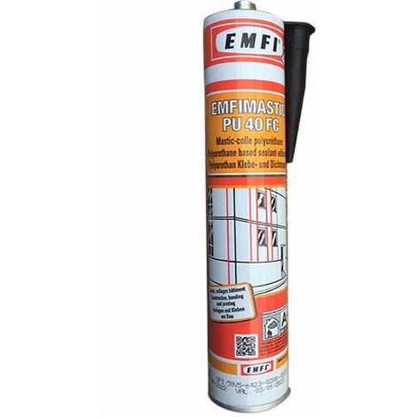 Polyurethan-Spachtelmasse in Kartusche 300ML PU403 braun/25 - EMFI - 74171CE002
