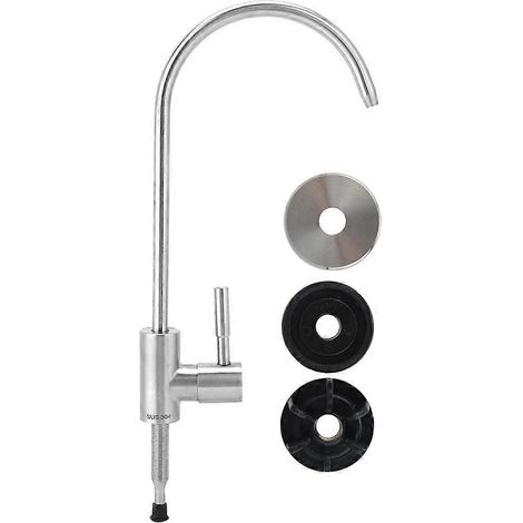 Küchenarmatur aus Edelstahl, Waschtischarmatur mit Wasserfilter, G1/4-Zoll-Gewinde, für Haushaltsspülen. (1/5)