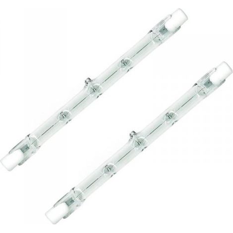2 PZ Lampade Alogene Dimmerabili R7S 118mm 160W 2650lm Bianco Caldo 2800K