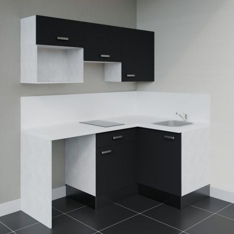Kitchenette d'angle KA03L-PT avec plan de travail et évier