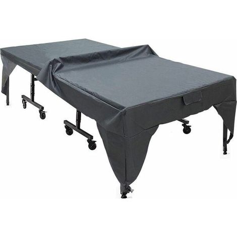 Housse de protection imperméable et anti-poussière pour table de ping-pong Noir 280 x 153 x 73 cm (gris) (1/4)