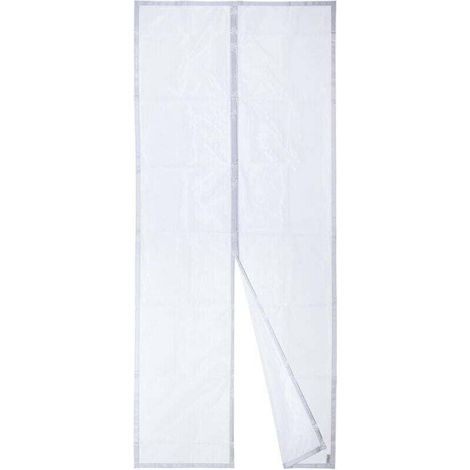 Moustiquaire Magnétique Pour Porte Apalus, Rideau en Maille, Joint Magnétique de Haut en Bas avec Fermeture Automatique, Maintient l'air frais à l'intérieur (90x210cm, Blanc) (1/3)