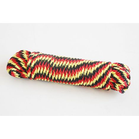 TrendLine Seil 6 mm x 15 m, schwarz - rot - gelb  Trendline  TrendLine  2077632814525  Seil     0763281452  0763281452