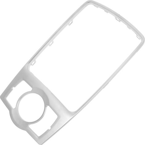 Cadre de console centrale MMI argenté pour Audi Q7 4L (2006-2015) (1/2)
