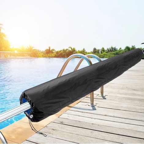 Solar-Rollabdeckung für Schwimmbecken, Oxford-Außenabdeckung, Schwarz, 490 x 96 cm [Rollabdeckung] [Oxford] [490 x 96 cm] [Schwarz] (1/5)