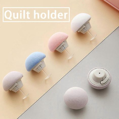 Pince de fixation pour housse de couette, attache à pression pour couette-8 Pieces-Pink