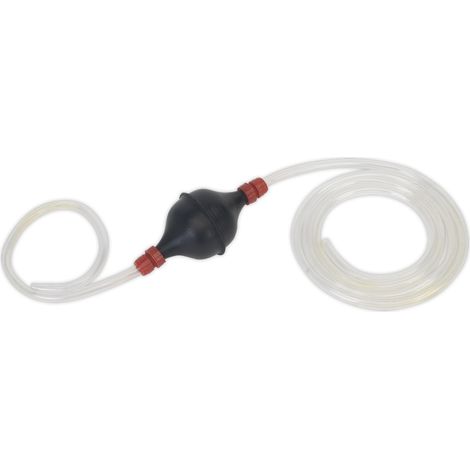 Sealey Emergency Fuel Transfer Syphon Pump for Petrol/Diesel/Water/Low Viscosity Fluids 1.7m Hose EC97