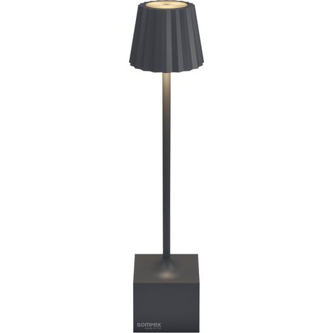 Luminaire extérieur Sompex Dennis aluminium anthracite Ø 5,5 cm lumière chaude IP54 compatible variateur 140 lm (1/3)