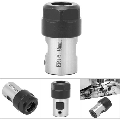 Bloc de serrage ER16 35L pour broche moteur, outil de fixation pour arbres et mandrins (8mm) (1/5)
