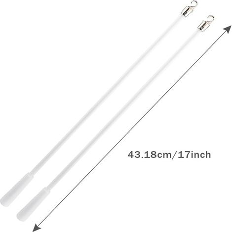 Accessoires pour rideaux, crochet métallique en alliage de fibre de verre 43 cm (lot de 10), (1/5)