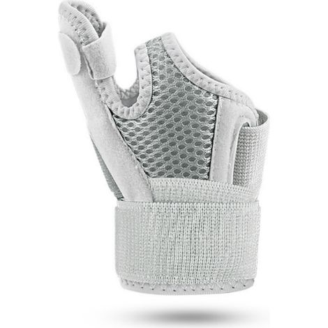 Gant de compression avec support pour le pouce et le poignet - Gris (1/3)
