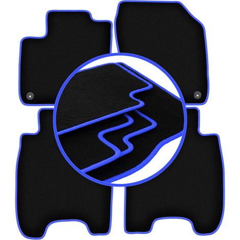 Alfombrillas CARLUX-BLUE para Honda Civic IX hatchback (2012-)