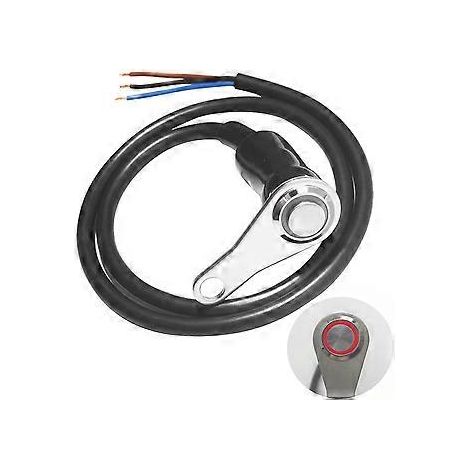 2 Stück 12V LED Motorrad Ein-/Ausschalter Nebelscheinwerfer Lenker Verstellbare Halterung Wasserdichte Schalter Knopf - 22mm (7/8")