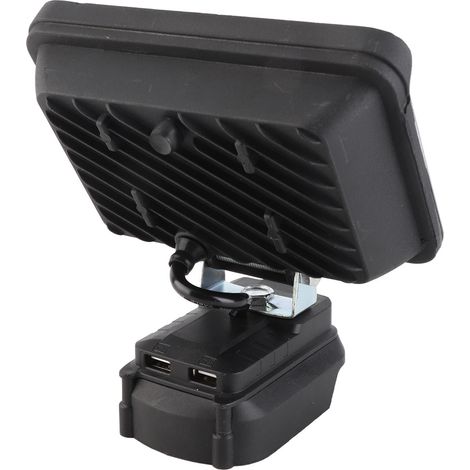 Projecteur LED portable multifonction avec double port USB, lampe de chantier extérieure pour BL1815 BL1830 BL1840 BL1860 (1/5)