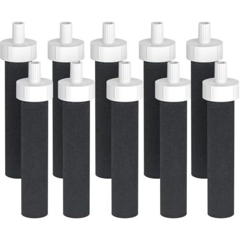 Green Mobility-Lot de 10 filtres à eau de rechange  Brita - Compatibles avec les filtres à eau Brita BB06 rigides, en acier inoxydable et pour le sport (1/4)