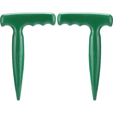 2 pièces Outil de Jardin à Main Plante Fleur Distributeur de graines Dibber Widger Plantation perforateur Trou Outil pour Le Jardinage en Serre planteuse piqueur perforatrice Ergonomique (1/5)