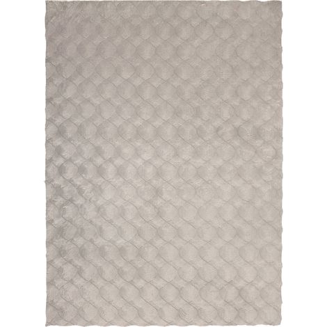 Tapis shaggy gris doux et résistant style luxe - 150 x 80 cm (1/5)