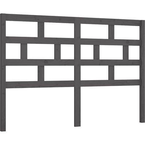 Testiera per dormire accessorio per camera da letto 166 x 4 x 100 cm legno di pino grigio TDL0203383