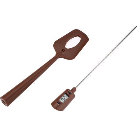 Delaman ThermomèTre NuméRique Au Chocolat Sonde Bien Pas Facilement Endommagé, Lecteur De TempéRature Et Agitateur De TempéRature Portable Spatula (1/5)