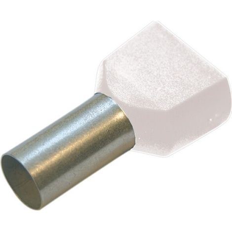 Multipack Haupa TWIN-ADERENDHÜLSE 0,75/8 WEISS (273352) - 100 Stück