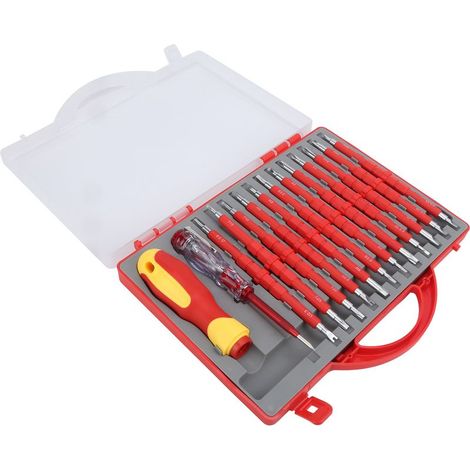 Kit de tournevis double extrémité, embouts de vissage magnétiques de forme spéciale, outils de quincaillerie isolés