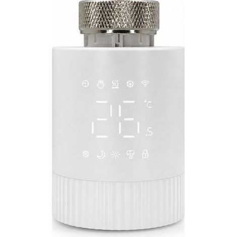 Vanne thermostatique intelligente Zigbee TRV006 pour radiateur, contrôle de la température par application et à distance (1/5)