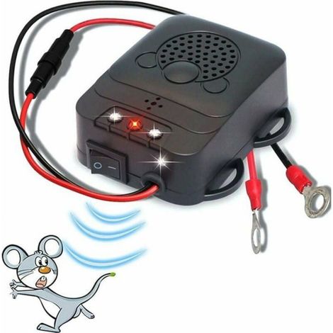 Répulsif ultrason pour voiture, dissuasion anti-fouine avec lampes stroboscopiques LED pour voiture et grange Odipie (1/4)