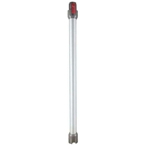 Tube Télescopique pour Dyson, Tube d'extension Rigide Compatible avec Dyson V7 V8 V10 V11 V15, Tube d'aspiration à Connexion Rapide pour Aspirateur Dyson avec Deux 2 en 1 Brosses, Argent (1/4)