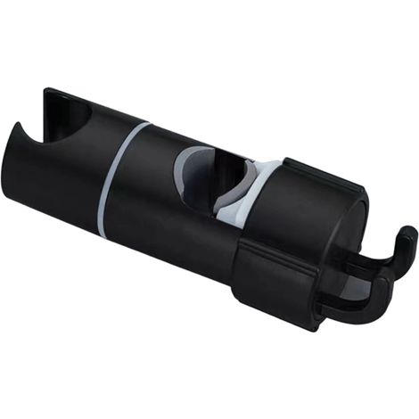 Ajusteur de barre de douche, support de pommeau de douche sans perçage, rehausseur de barre, accessoire de douche, noir