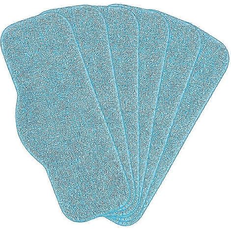 Le pack de rechange de lingettes de balai en microfibre compatible avec le nettoyeur vapeur Schenley est lavable et réutilisable. (1/5)