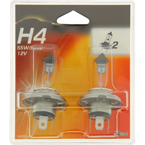 XLTECH 2 ampoules H4 60-55W 12V