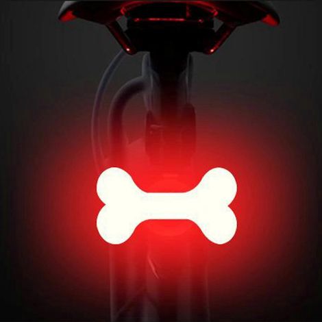 Superhelle LED-Fahrradlampe, Vorder- und Rücklicht für Rennräder, Mountainbikes und Fahrräder --Bone
