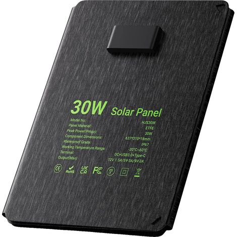 Panneau Solaire, Puissance Maximale de 30W, Design Pliable, LS-SP30F, 24V, 30W (1/2)