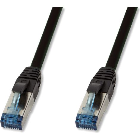 Logilink Cavo Patch Cat.6A S/FTP PUR IP20 UV 10m Nero (1/2)