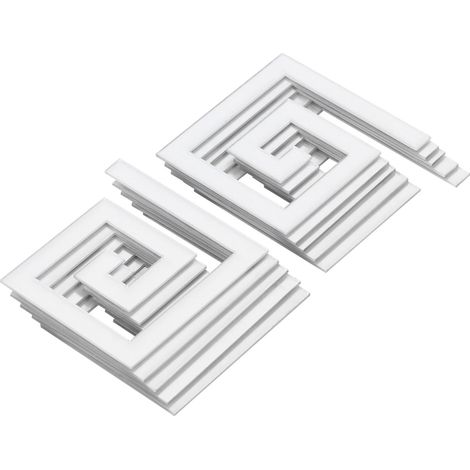 10 Pièces Autocollants Miroir Acrylique 5x5CM pour Décoration Murale Salon Moderne (1/5)