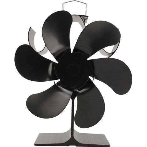 Ventilateur de poêle à 6 pales pour cheminée, alimenté par la chaleur, circulation rapide et silencieuse, résistant à la chaleur, ventilateur thermoélectrique pour poêle à bois à domicile (1/5)